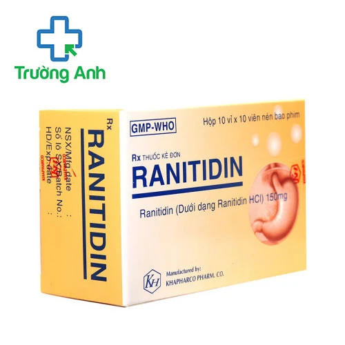 Ranitidin Khapharco - Thuốc điều trị viêm loét dạ dày, tá tràng hiệu quả