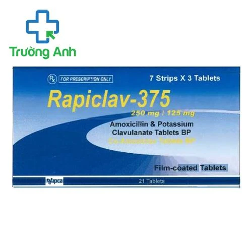 Rapiclav-375 - Thuốc điều trị nhiễm khuẩn hiệu quả của Ấn Độ