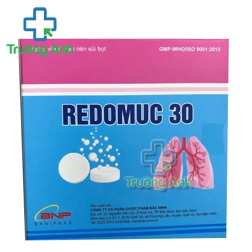 REDOMUC 30 - Thuốc điều trị các bệnh cấp và mạn tính ở đường hô hấp