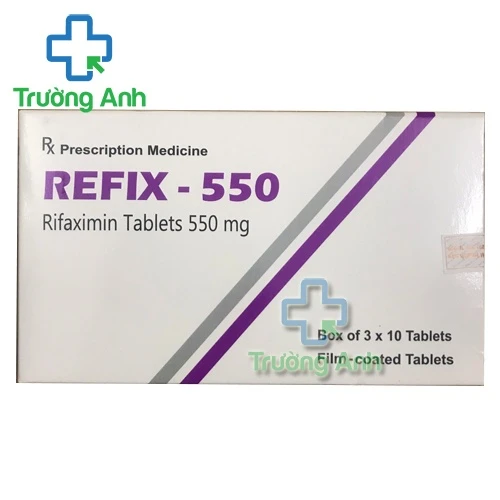 Refix 550mg - Thuốc giảm tái phát bệnh não gan hiệu quả