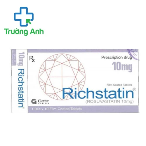 Richstatin 10mg Getz Pharma - Thuốc làm giảm Cholesterol hiệu quả