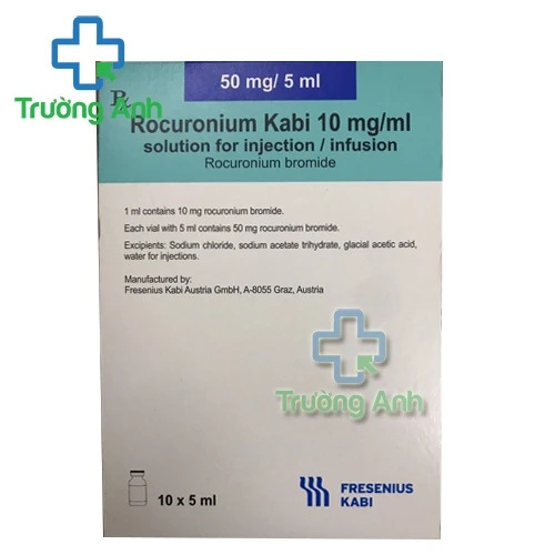 Rocuronium Kabi 50mg/5ml - Thuốc gây mê đường hô hấp hiệu quả