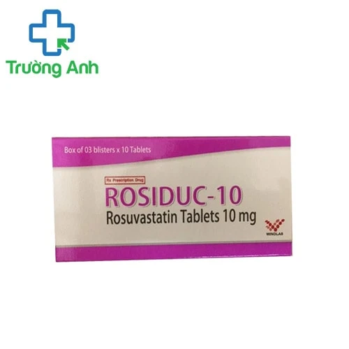 Rosiduc 10mg - Thuốc điều trị tình trạng tăng cholesterol  trong máu nguyên phát hiệu quả