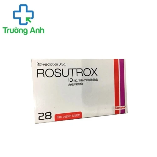 Rosutrox 10mg - Thuốc điều trị tăng cholesterol máu hiệu quả