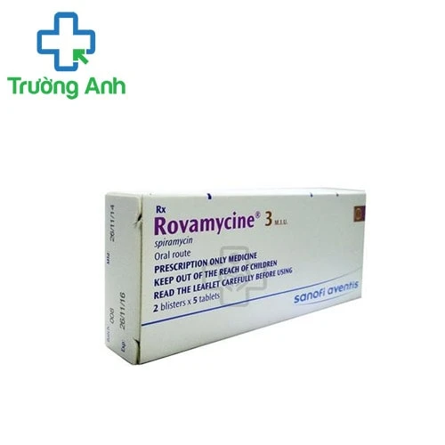 Rovamycine 3 M.I.U - Thuốc điều trị nhiễm khuẩn hiệu quả của Pháp