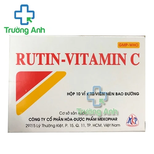 Rutin-Vitamin C Mekophar - Thuốc giúp bổ sung vitamin C hiệu quả