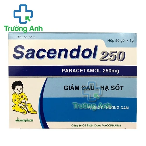 SACENDOL 250 - Thuốc giúp giảm đau, hạ sốt hiệu quả của Vacopharm