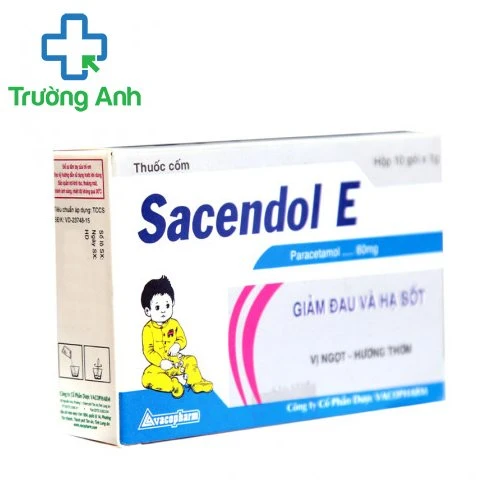 SACENDOL E - Giúp giảm đau hạ sốt ở trẻ em hiệu quả của Vacopharm