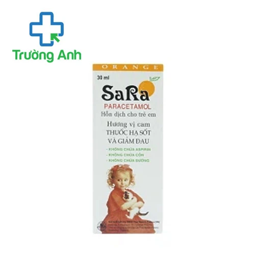 Sara for children (hương cam) - Thuốc giảm đau hạ sốt cho trẻ hiệu quả