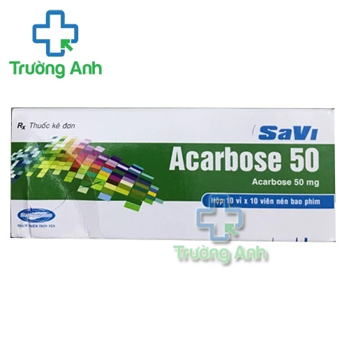 SAVI ACARBOSE 50 - Giúp điều trị đái tháo đường tuýp 2 hiệu quả