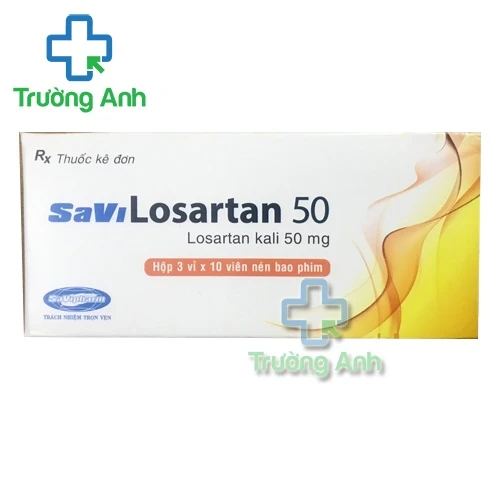 SaVi Losartan 50 - Thuốc điều trị tăng huyết áp, suy tim hiệu quả