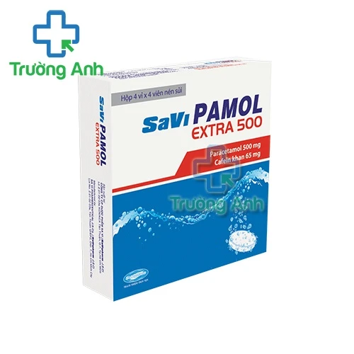 Savi Pamol Extra 500 - Thuốc giảm đau, hạ sốt hiệu quả