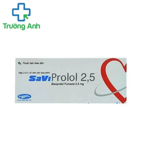 Savi prolol 2,5 - Thuốc điều trị các bệnh tim mạch hiệu quả