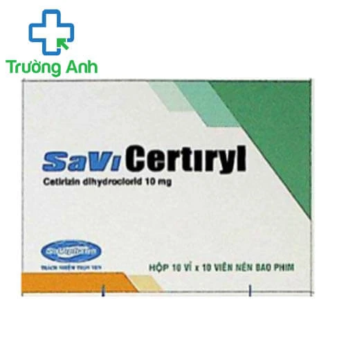 SaViCertiryl - Thuốc điều trị viêm mũi dị ứng hiệu quả