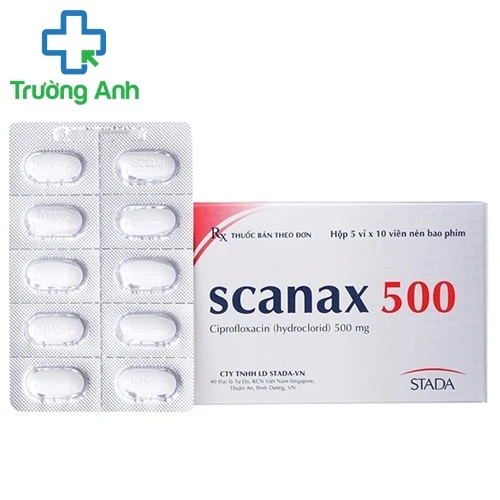 Scanax 500mg vỉ thường - Thuốc kháng sinh liều năng hiệu quả