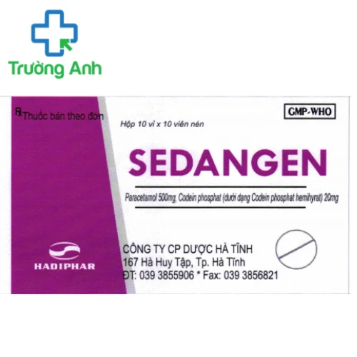 Sedangen Hadiphar - Thuốc giảm đau, chống viêm, hạ sốt hiệu quả