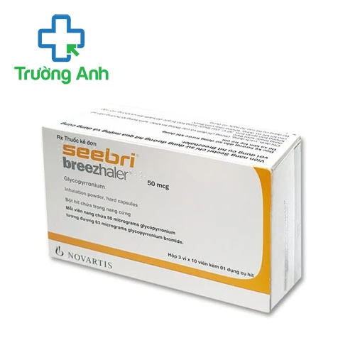 Seebri Breezhaler 50mcg 3x10 Novartis - Thuốc điều trị phổi tắc nghẽn