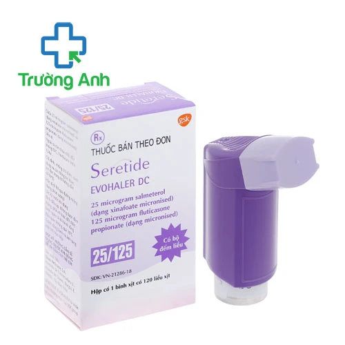 Seretide Evohaler DC 25/125mcg 120d - Thuốc điều trị hen suyễn hiệu quả