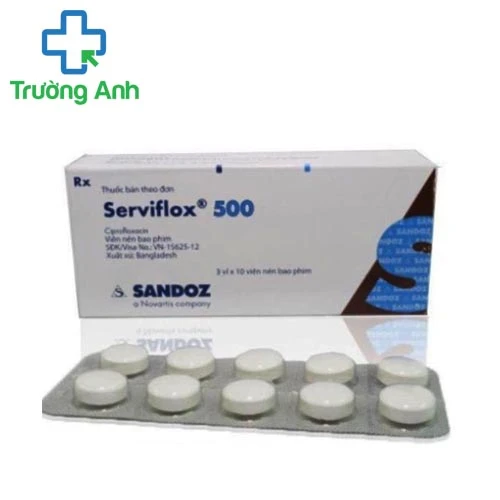Serviflox 500mg - Thuốc kháng sinh điều trị nhiễm khuẩn hiệu quả