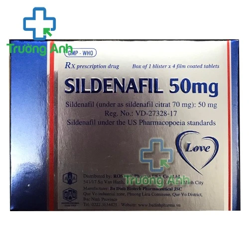 Sildenafil 50mg Rotex - Điều trị rối loạn cương dương hiệu quả của Việt Nam