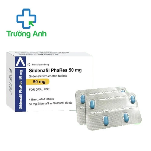 Sildenafil Phares 50 mg HBM Pharma - Thuốc điều trị rối loạn cương dương hiệu quả