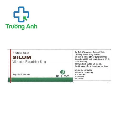 Silum 5mg Pulse Pharma - Thuốc điều trị dự phòng đau nửa đầu hiệu quả