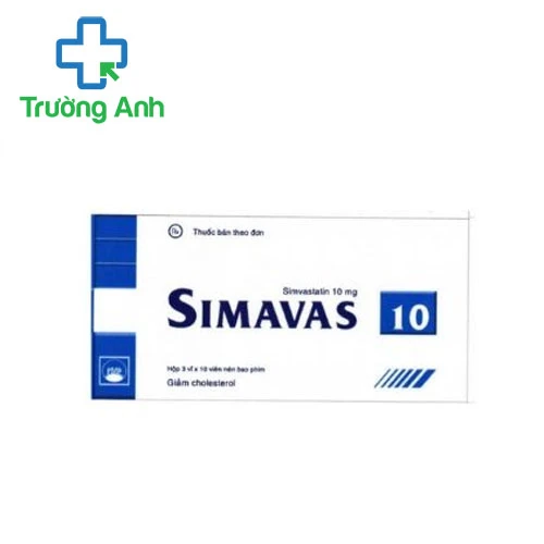 SIMAVAS 10 - Thuốc hạ mỡ máu hiệu quả của Pymepharco