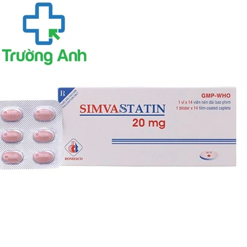 Simvastatin 20mg Domesco - Thuốc điều trị mỡ máu hiệu quả