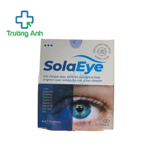 Solaeye - Hỗ trợ cải thiện thị lực, giảm mỏi mắt
