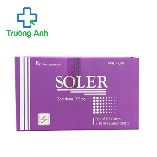 Soler 7,5mg Dong Nam Pharma - Thuốc điều trị mất ngủ hiệu quả