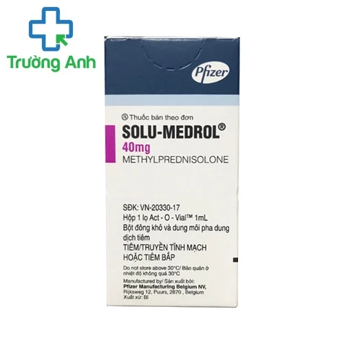 Solu - Medrol 40mg - Thuốc chống viêm hiệu quả của Bỉ