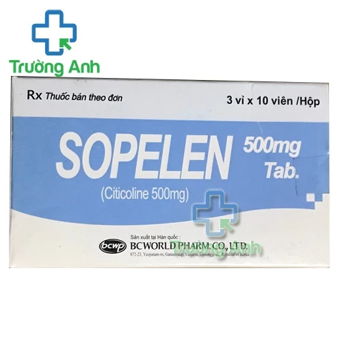 Sopelen 500mg - Thuốc điều trị rối loạn tuần hoàn não của Hàn Quốc