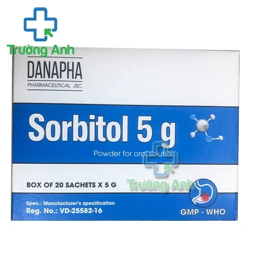 Sorbitol 5g Danapha - Thuốc điều trị triệu chứng táo bón và khó tiêu