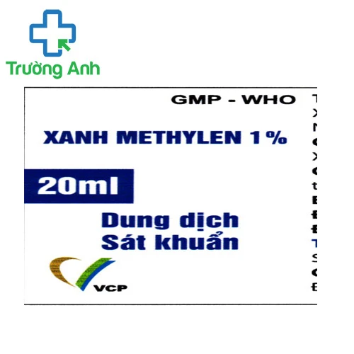 Xanh methylen 1% VCP - Dung dịch sát khuẩn giúp điều trị viêm da hiệu quả