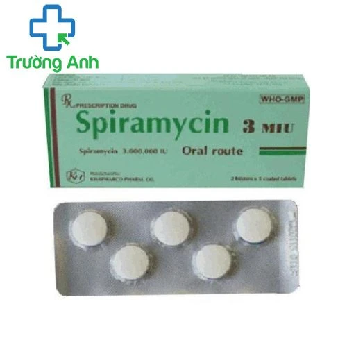 Spiramycin 3MIU Khapharco - Thuốc điều trị nhiễm khuẩn hiệu quả