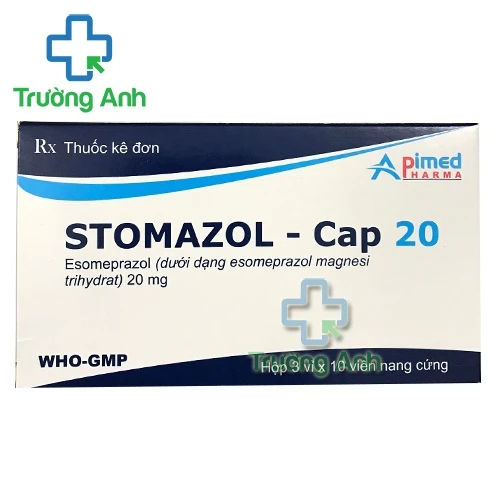 Stomazol - Cap 20 Apimed - Thuốc điều trị loét dạ dày tá tràng hiệu quả