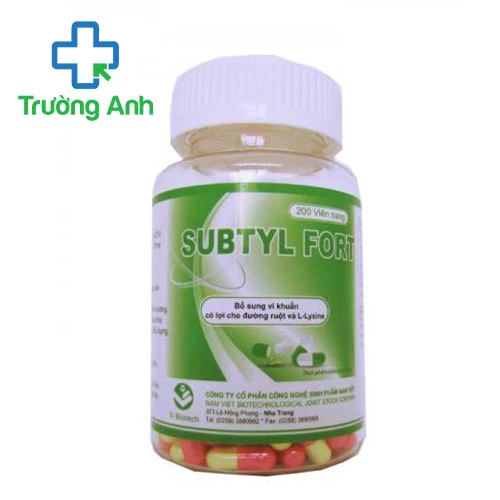 Subtyl Fort V-Biotech (200 viên) - Viên uống bổ sung men vi sinh hiệu quả