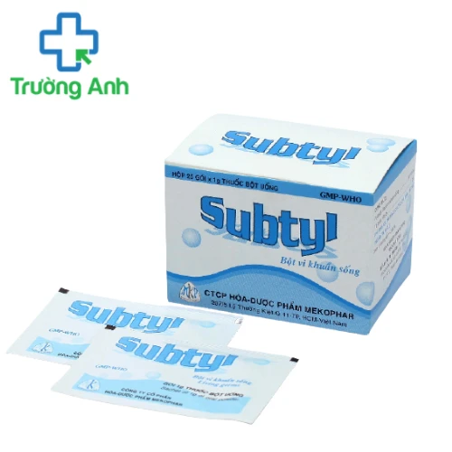 Subtyl Mekophar (bột) - Thuốc điều trị tiêu chảy, viêm ruột cấp 