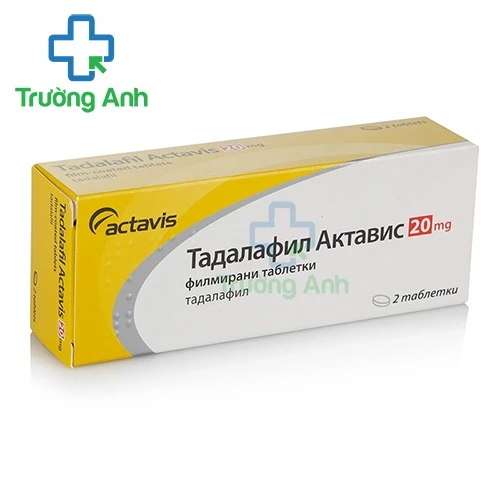 Tadalafil 20mg Actavis - Thuốc điều trị rối loạn cương dương hiệu quả