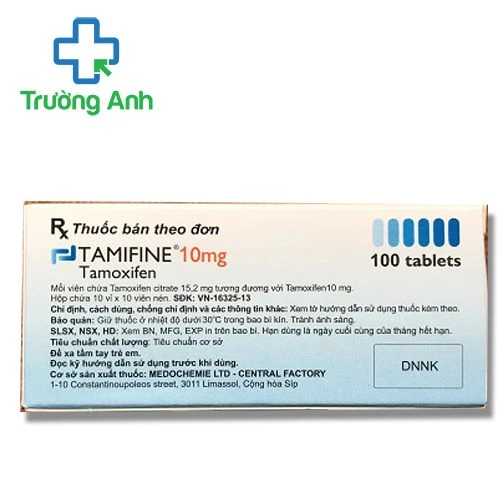 Tamifine 10mg - Thuốc điều trị ung thư vú hiệu quả của CH Síp