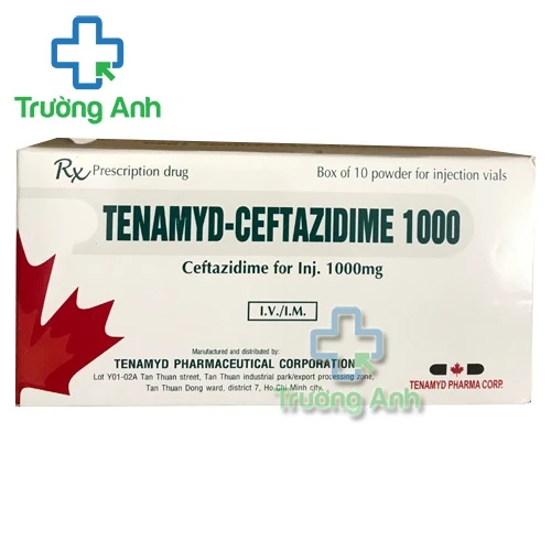 Tenamyd-ceftazidime 1000 - Thuốc điều trị nhiễm khuẩn hiệu quả