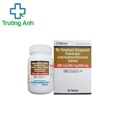 Tenofovir - Lamivudine - Efavirenz Mylan - Thuốc điều trị nhiễm HIV hiệu quả