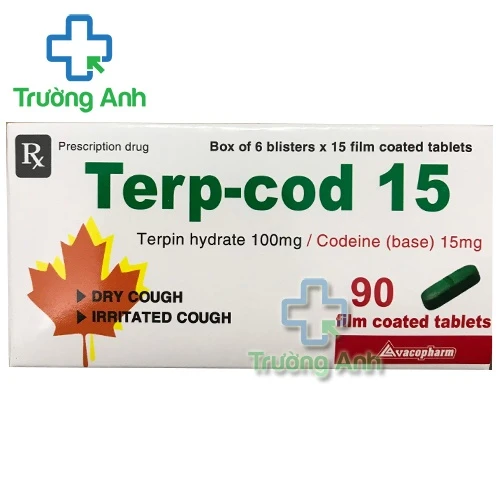 Terp-cod 15 caps - Thuốc trị ho hiệu quả của Vacopharm