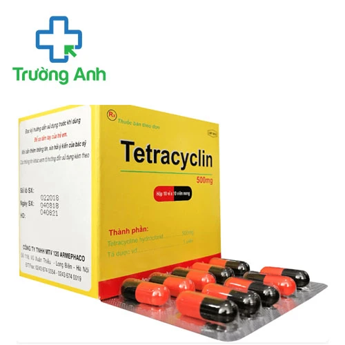 Tetracyclin 500mg Armephaco - Thuốc điều trị nhiễm khuẩn hiệu quả