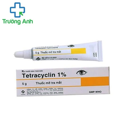 Tetracyclin 1% 5g Vidipha - Thuốc mỡ tra mắt hiệu quả