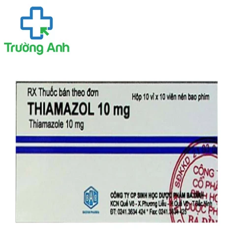 Thiamazol 10mg BaDinh Pharma - Thuốc điều trị bệnh cường giáp hiệu quả