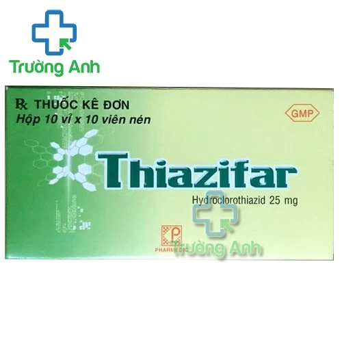 Thiazifar 25mg - Thuốc điều trị cao huyết áp hiệu quả của Pharmedic