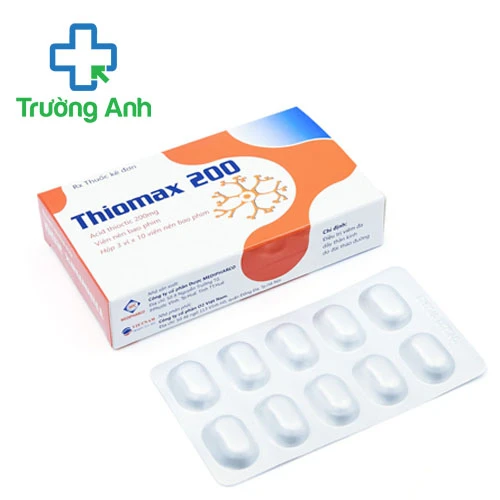 Thiomax 200 - Thuốc điều trị viêm đa dây thần kinh hiệu quả của Medipharco