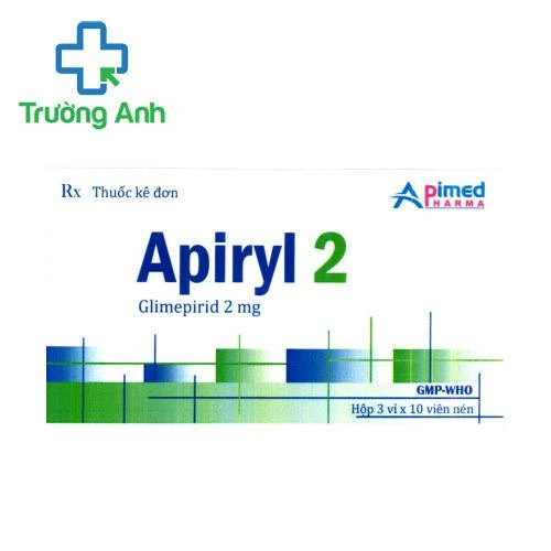 Apiryl 2 - Thuốc điều trị đường huyết của Apimed 