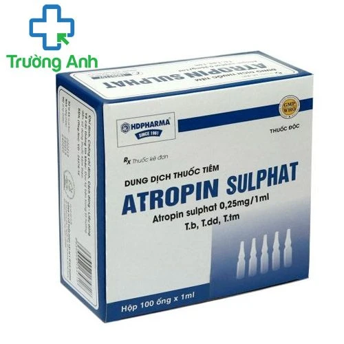 Atropin Sulphat HDPharma - Thuốc điều trị ỉa chảy hiệu quả